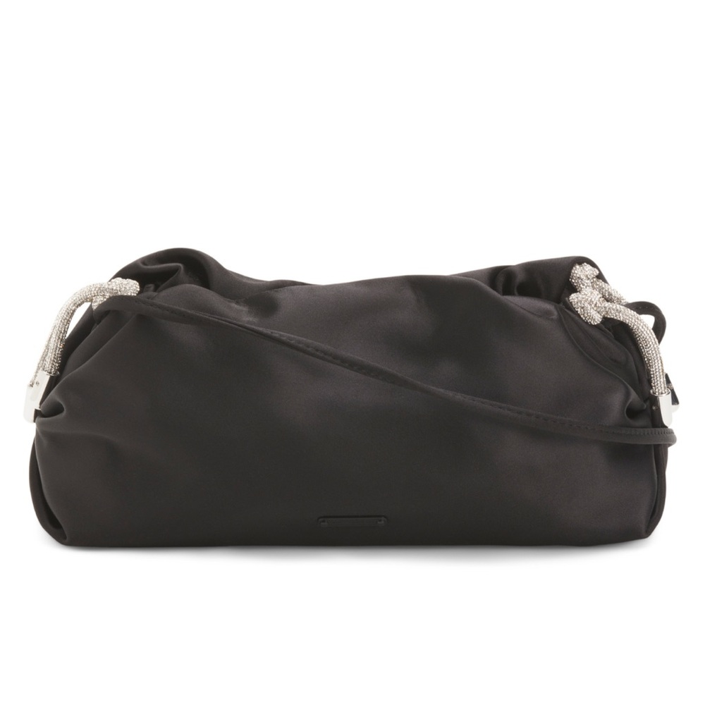 Rebecca Minkoff tied up clutch with shoulder strap